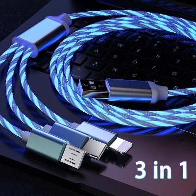 3 in 1 3A Fast Charging Glowing LED Light Micro USB Type C Cable For iPhone Samsung Xiaomi Redmi Phone Charger USB Cable,Male watch,sport male watch,sport watches men waterproof,waterproof digital sports watch,smart watches,blood pressure sleep monitor,smartwatch fitness,watches heart rate