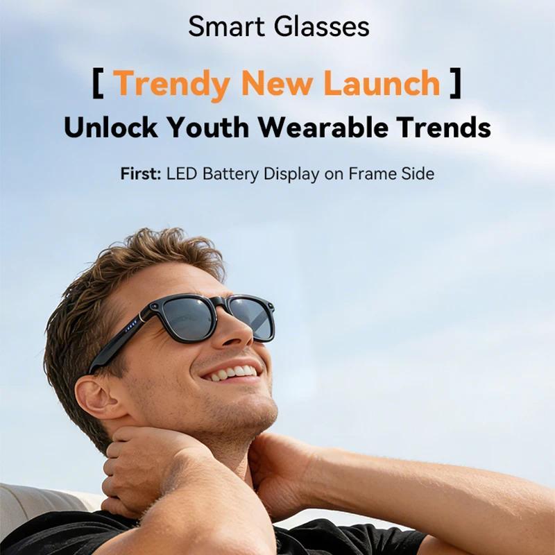2026 Ultra AI Smart Glasses 1200P Camera ChatGPT Voice Assistant 32GB Storage Real time Translation Bluetooth Music Sunglasses - view 3