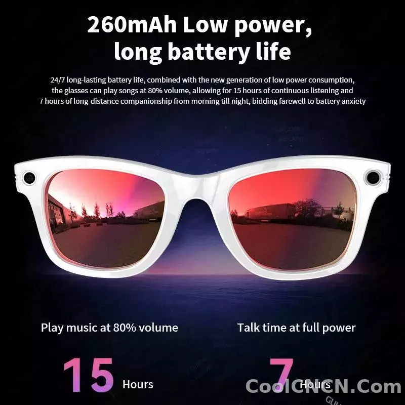 CoolWiz Camera HD Pixel 800W New 32GB Smart Glasses for Women — Photo Capture & Video Recording, AI Translation, Waterproof AI Glasses for Men, suitable for outdoor sports and daily use - detail
