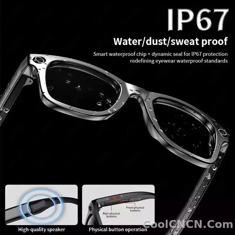 CoolWiz Camera HD Pixel 800W New 32GB Smart Glasses for Women — Photo Capture & Video Recording, AI Translation, Waterproof AI Glasses for Men, suitable for outdoor sports and daily use - detail
