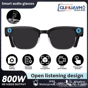 CoolWiz AI Smart Glasses 4K HD with Color Change, 8MP Camera, 1080p Video, AI Music Player, AI Calls, AI Sports Glasses for Men, for Outdoor Sports and Everyday Use - view 8
