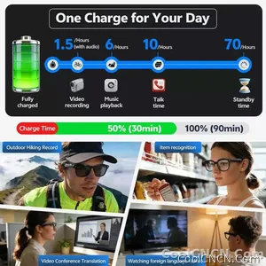 2026 New POV 800W Pixel 4K HD Trave Business Smart Glasses Men&Women 100+Language Translation 1080P Video Chatgpt Sunglasses IOS - view 4