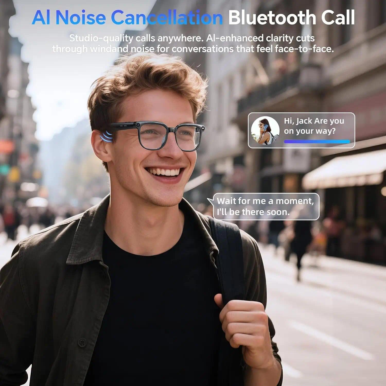 2026 New 800W HD Pixel Smart Glasses Men Anti-shake Camera AI Language Translation Video Recording ChatGPT Music Call Sunglasses - gallery
