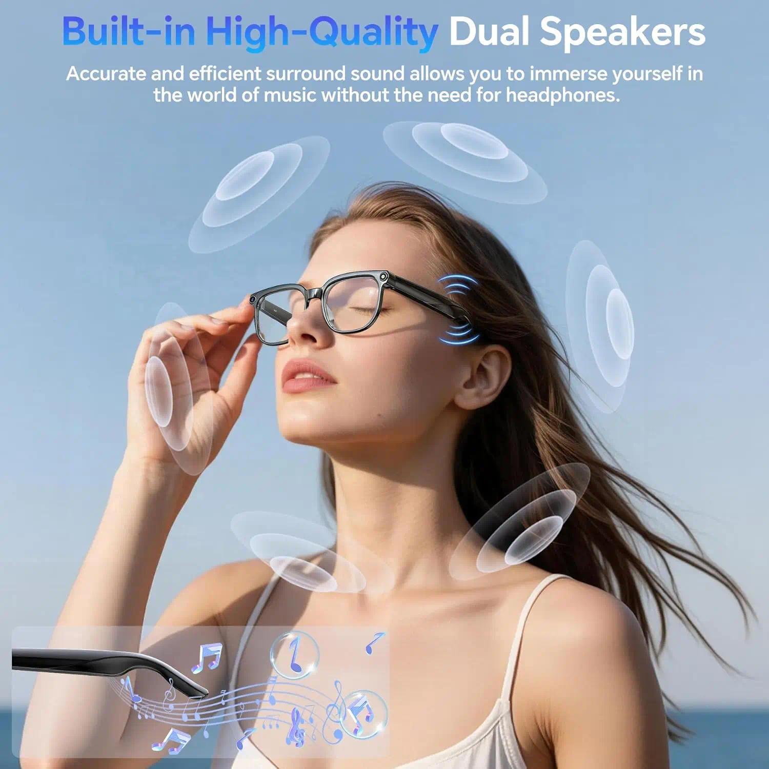 2026 New 800W HD Pixel Smart Glasses Men Anti-shake Camera AI Language Translation Video Recording ChatGPT Music Call Sunglasses - gallery