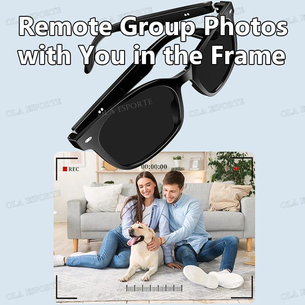 2026 New AI Smart Glasses Sunscreen Sunglasses Bluetooth Calling Music Player Camera Control UV Protection Glasses For Men Women - gallery