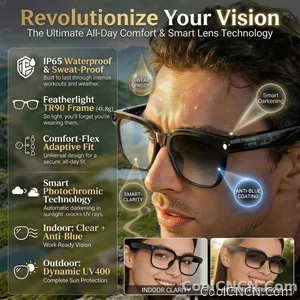 2026New 800W Pixel 4K HD Camera Smart Glasses AI Translation ChatGPT Music Play Voice Dual Microphone BT Call Sunglass Men Woman - view 7