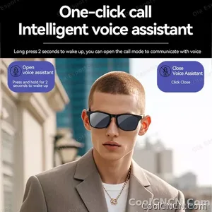 2026 Smart Glasses AI Voice Intelligent Bluetooth Call Music Playback Glasses Touch Headset UV Protection Sunglasses Man Women - view 4