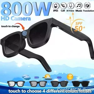 2026 New AI SmartGlasses 800W Camera Touch-sensitive AI Translation 320mah AI Photo Recognition 32 GB Storage Smart Sunglasses - view 1
