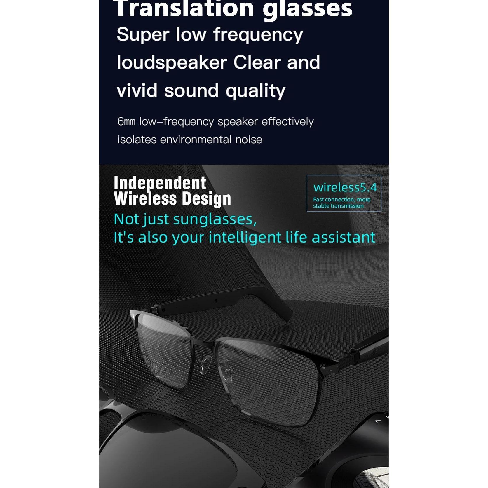 Smart Glasses SG20 Pro AI Intelligent Driver Sunglasses Touch Earphone with 144 Languages Online Translation for Men Women