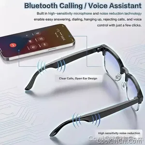 AI Real Time Translation Smart Glasses 1080P Camera Video Recorder Dual Mic Noise Canceling Bluetooth 3D Audio Sunglass 32G 2026 - view 7