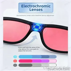 2026 Smart Audio Glasses Touch Control Color Changing Lens Dual Microphone Noise Reduction AI translation Bluetooth Sunglasses - view 4