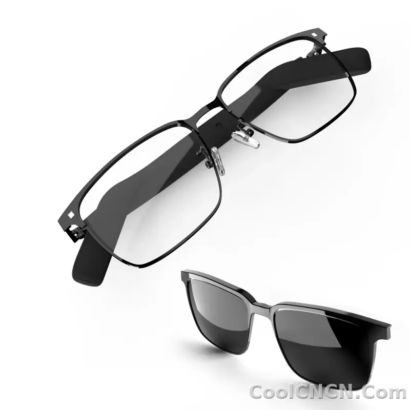 SG-20 Pro TWS 2-in-1 Smart Bluetooth Glasses - Convertible Sunglasses & Clear Lenses, Wireless Audio, Touch Control - detail