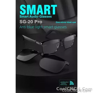 SG-20 Pro TWS 2-in-1 Smart Bluetooth Glasses - Convertible Sunglasses & Clear Lenses, Wireless Audio, Touch Control - view 4