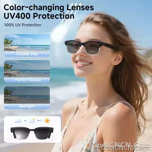 2026 New 800W Pixel Camera Smart AI Glasses Anti-shake Video Record ChatGP WIFI Translation Call Waterproof 32GB Sunglasses Men - view 6
