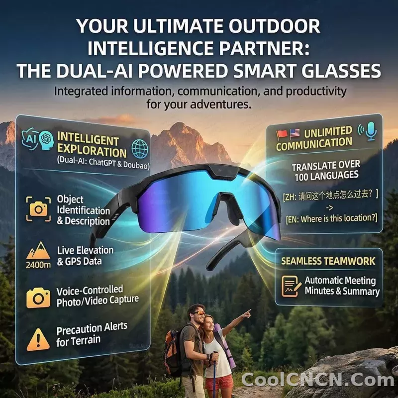 2026 New AI Sport Cycling Smart Glasses 80MP Camera 1200P HD Video Bluetooth 5.3WiFi Open Ear Riding Speaker Real-Time Translate - detail