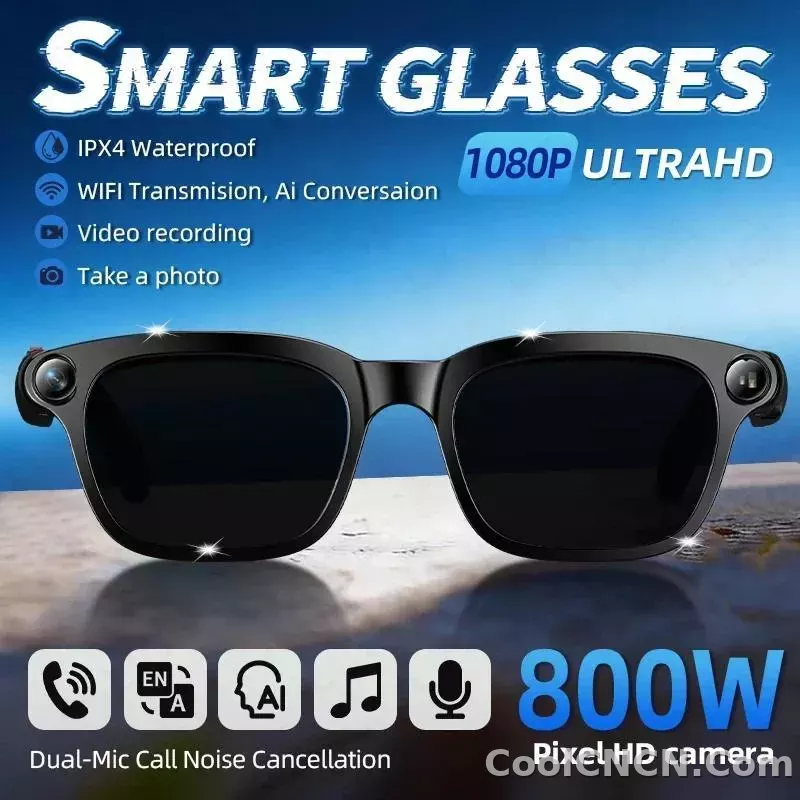2026 New AI Smart Sunglasses 8MP HD Camera Glasses 1080P Video Recording Translation Call Waterproof Bluetooth Eyewear Men Women