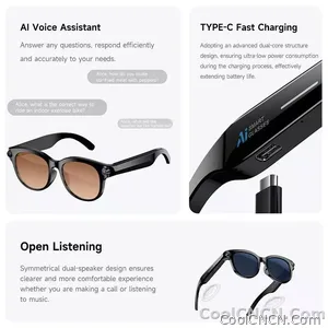 2026 New Smart Glasses Listening To Music Open Listening AI Translation AI Voice Assistant AI Image Recognition Smart Glasses - view 4