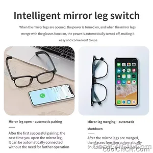 Bluetooth Smart Glasses Voice Call Music Play Remote Control Camera Wireless Bluetooth Headset Waterproof Glasses For Men  Women - view 5