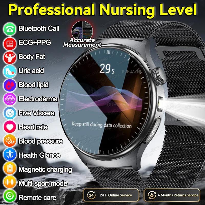 CoolWiz New Healthcare-Grade Smartwatch — Health Monitoring (Uric Acid, Lipids), ECG + PPG, Temperature, BMI, Bluetooth Calls, iOS Health smartwatch for outdoor sports and everyday use - gallery