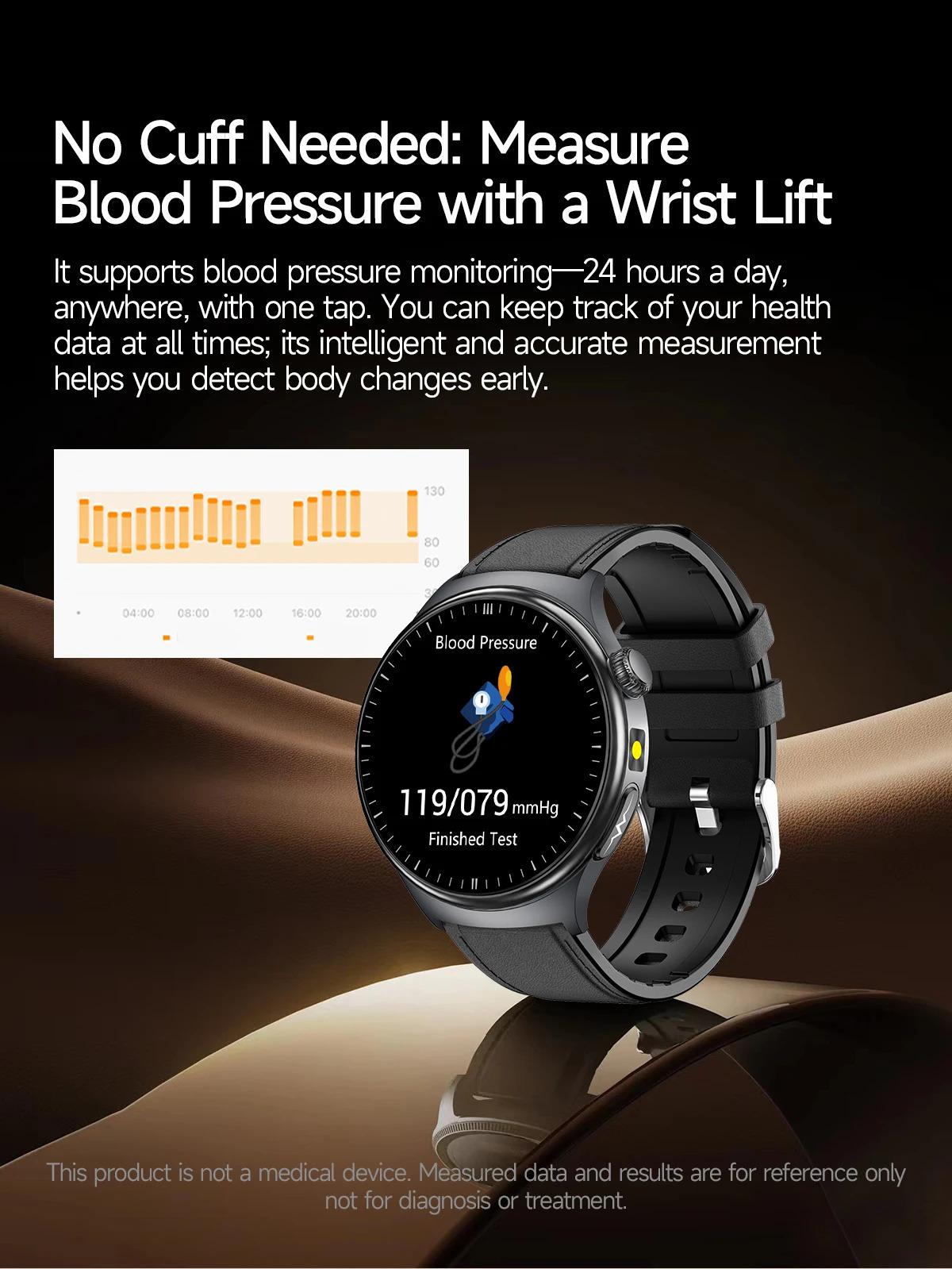 CoolWiz New Healthcare-Grade Smartwatch — Health Monitoring (Uric Acid, Lipids), ECG + PPG, Temperature, BMI, Bluetooth Calls, iOS Health smartwatch for outdoor sports and everyday use - gallery