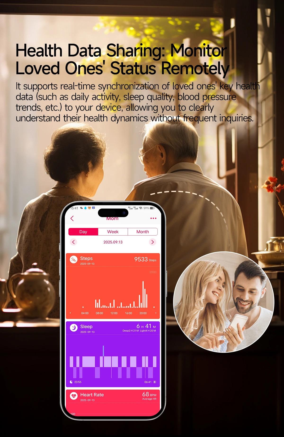CoolWiz New Healthcare-Grade Smartwatch — Health Monitoring (Uric Acid, Lipids), ECG + PPG, Temperature, BMI, Bluetooth Calls, iOS Health smartwatch for outdoor sports and everyday use - gallery