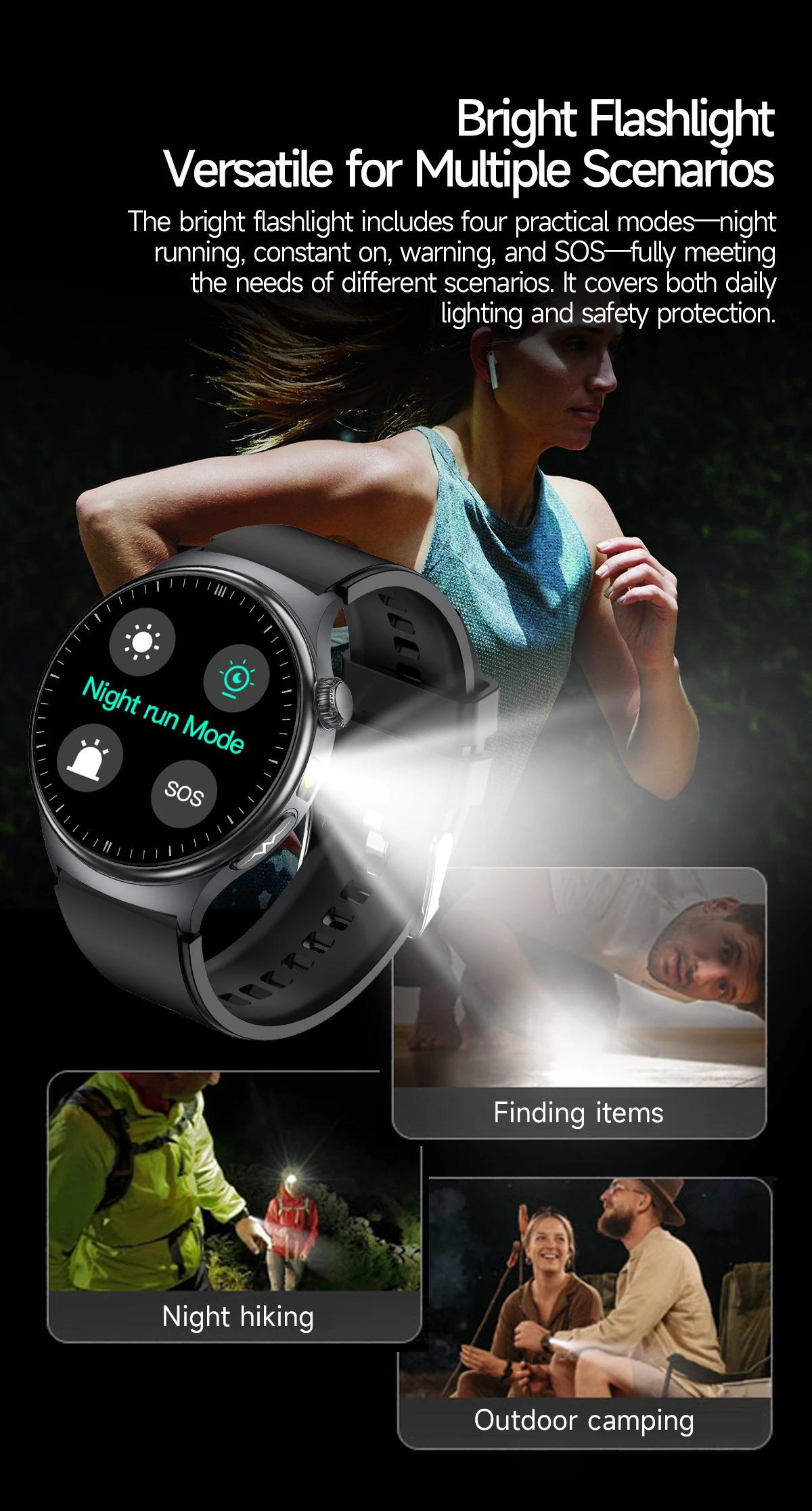 CoolWiz New Healthcare-Grade Smartwatch — Health Monitoring (Uric Acid, Lipids), ECG + PPG, Temperature, BMI, Bluetooth Calls, iOS Health smartwatch for outdoor sports and everyday use - gallery