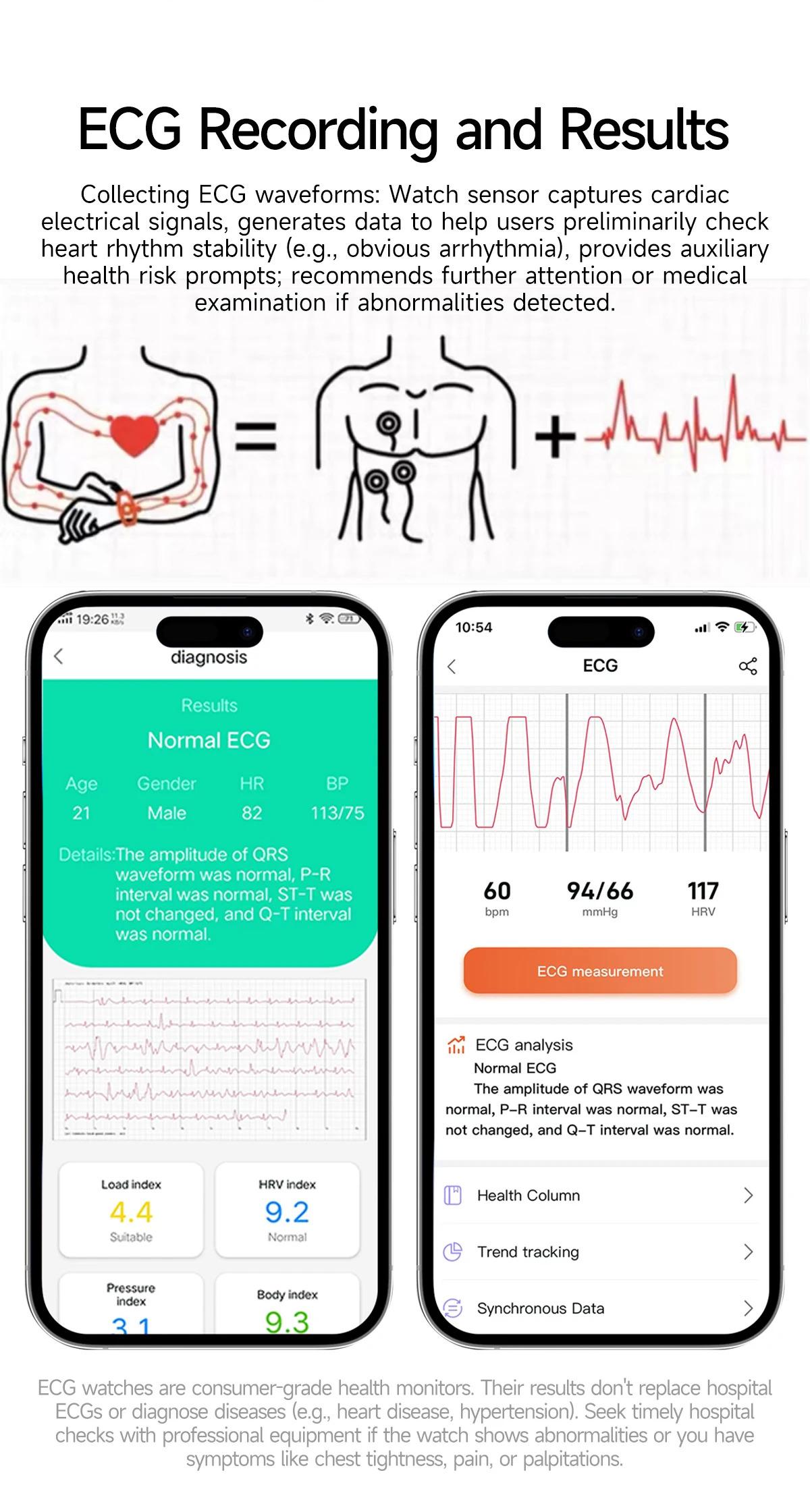 CoolWiz New Laser Therapy Smart Watch, ECG+PPG, Men’s 3D Curved Design, Sapphire Glass, Blood Pressure, Uric Acid, Lipids Monitoring, Sports smartwatch for outdoor activities and daily use - gallery