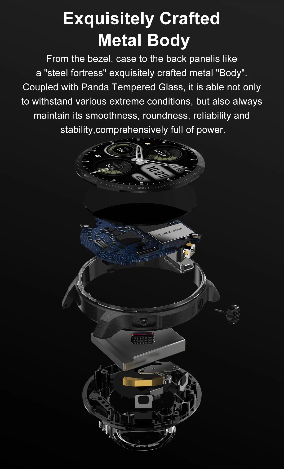 CoolWiz Smartwatch with built-in GPS, offline maps, 4GB memory, 3ATM water resistance, 500mAh battery, compass, call making, sports swimming band for outdoor activities and everyday use - gallery
