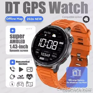 CoolWiz Smartwatch with built-in GPS, offline maps, 4GB memory, 3ATM water resistance, 500mAh battery, compass, call making, sports swimming band for outdoor activities and everyday use - view 9