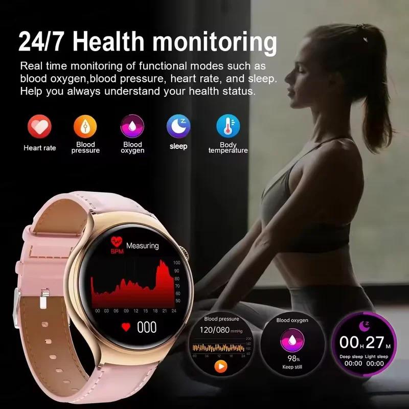 CoolWiz New Women’s Smart Watch, 1.43″ AMOLED HD Screen, GPS, Heart Rate Monitor, Bluetooth Calling, Waterproof, Outdoor Smart Watch for Women, Suitable for Sports, Outdoor Activities, and Daily Use - gallery