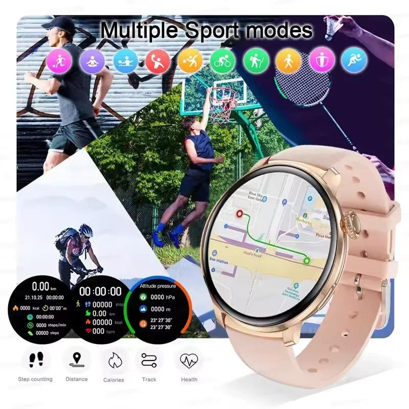 CoolWiz New Women’s Smart Watch, 1.43″ AMOLED HD Screen, GPS, Heart Rate Monitor, Bluetooth Calling, Waterproof, Outdoor Smart Watch for Women, Suitable for Sports, Outdoor Activities, and Daily Use - gallery