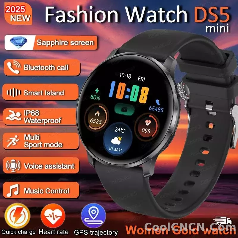 CoolWiz New Women’s Smart Watch, 1.43″ AMOLED HD Screen, GPS, Heart Rate Monitor, Bluetooth Calling, Waterproof, Outdoor Smart Watch for Women, Suitable for Sports, Outdoor Activities, and Daily Use - detail