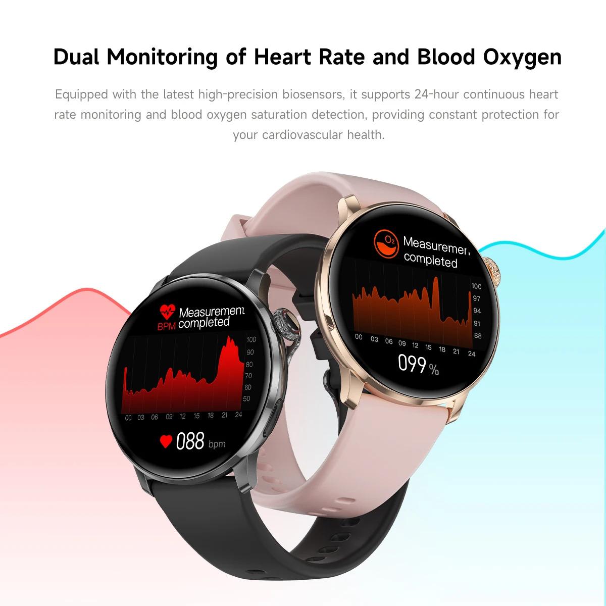 CoolWiz New Women’s Smart Watch, 1.43″ AMOLED HD Screen, GPS, Heart Rate Monitor, Bluetooth Calling, Waterproof, Outdoor Smart Watch for Women, Suitable for Sports, Outdoor Activities, and Daily Use - gallery