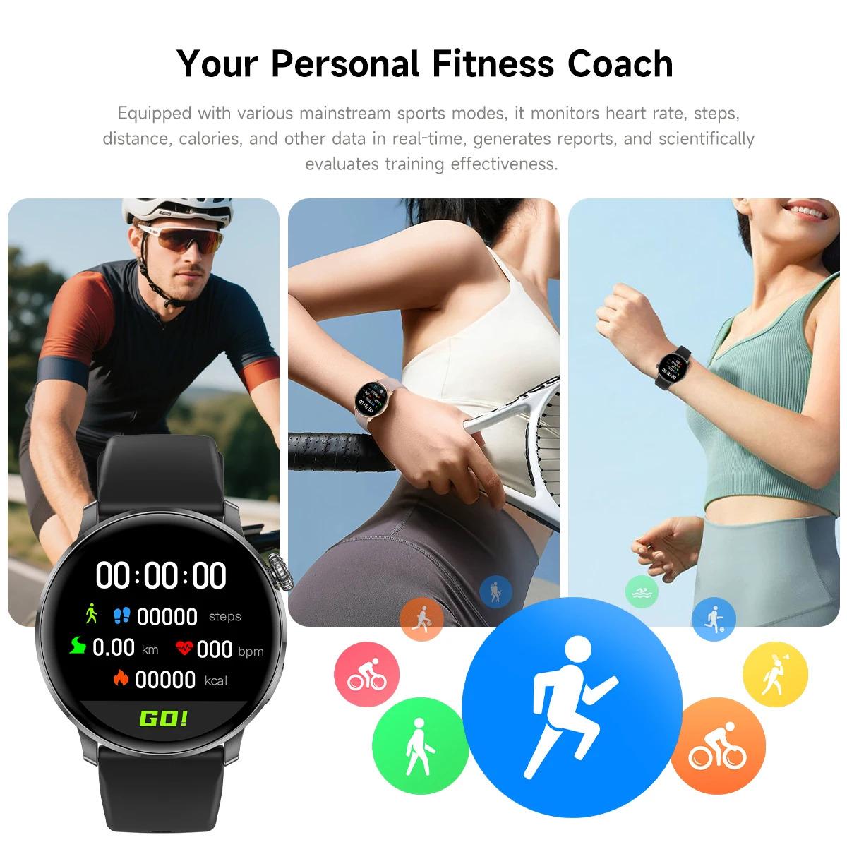 CoolWiz New Women’s Smart Watch, 1.43″ AMOLED HD Screen, GPS, Heart Rate Monitor, Bluetooth Calling, Waterproof, Outdoor Smart Watch for Women, Suitable for Sports, Outdoor Activities, and Daily Use - gallery
