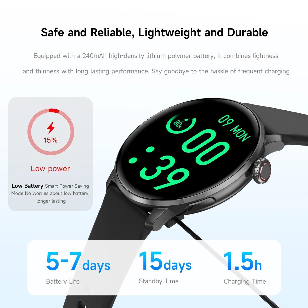 CoolWiz New Women’s Smart Watch, 1.43″ AMOLED HD Screen, GPS, Heart Rate Monitor, Bluetooth Calling, Waterproof, Outdoor Smart Watch for Women, Suitable for Sports, Outdoor Activities, and Daily Use - gallery