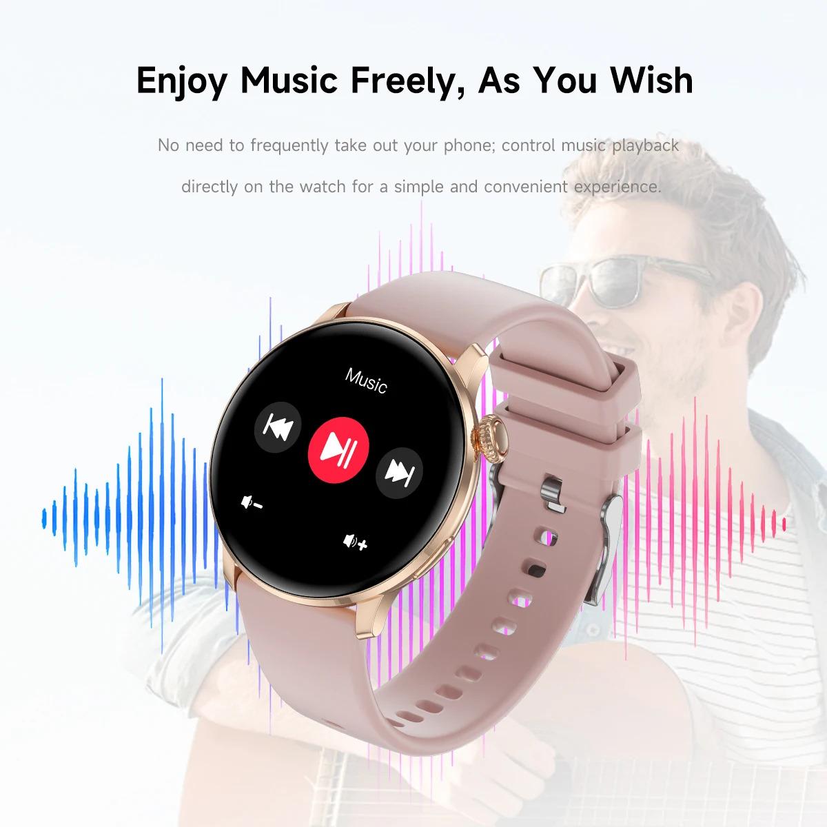 CoolWiz New Women’s Smart Watch, 1.43″ AMOLED HD Screen, GPS, Heart Rate Monitor, Bluetooth Calling, Waterproof, Outdoor Smart Watch for Women, Suitable for Sports, Outdoor Activities, and Daily Use - gallery