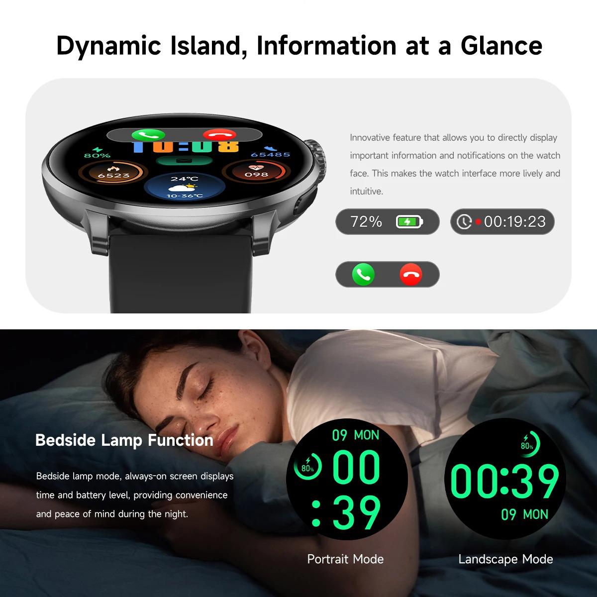 CoolWiz New Women’s Smart Watch, 1.43″ AMOLED HD Screen, GPS, Heart Rate Monitor, Bluetooth Calling, Waterproof, Outdoor Smart Watch for Women, Suitable for Sports, Outdoor Activities, and Daily Use - gallery