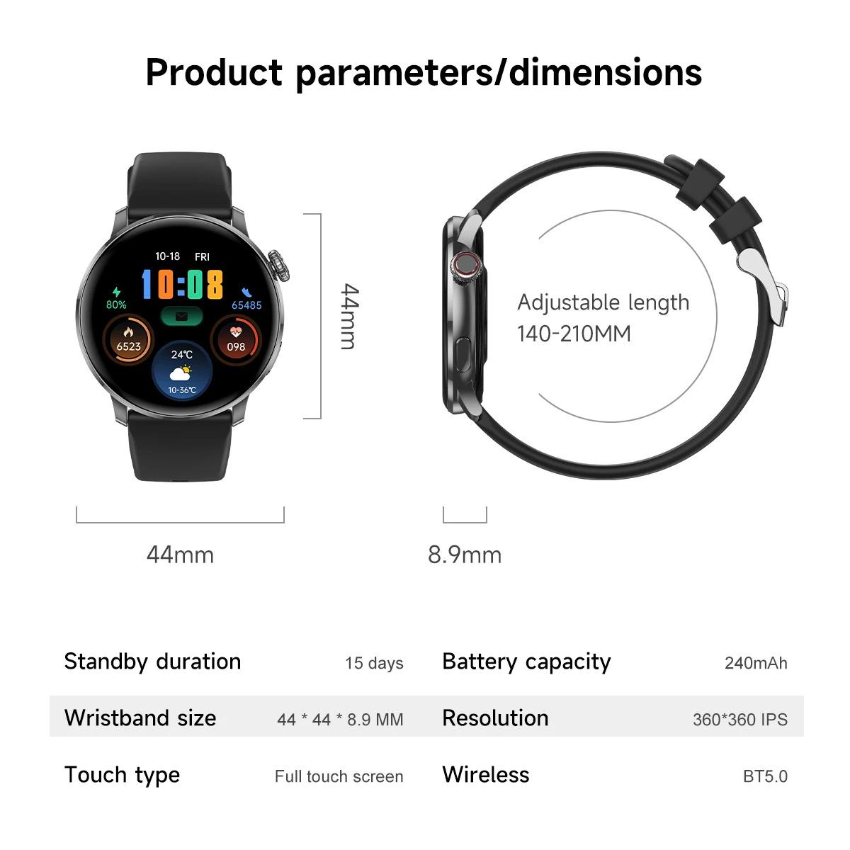 CoolWiz New Women’s Smart Watch, 1.43″ AMOLED HD Screen, GPS, Heart Rate Monitor, Bluetooth Calling, Waterproof, Outdoor Smart Watch for Women, Suitable for Sports, Outdoor Activities, and Daily Use - gallery