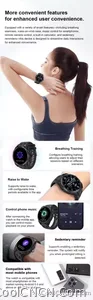 CoolWiz Smart Watch Military Grade with GPS for Men, 1000mAh Battery, 10 ATM Water Resistance, Compass, Blood Pressure Monitor, Call Function, Sports Smart Watch for Outdoor Activities and Everyday Use - view 26