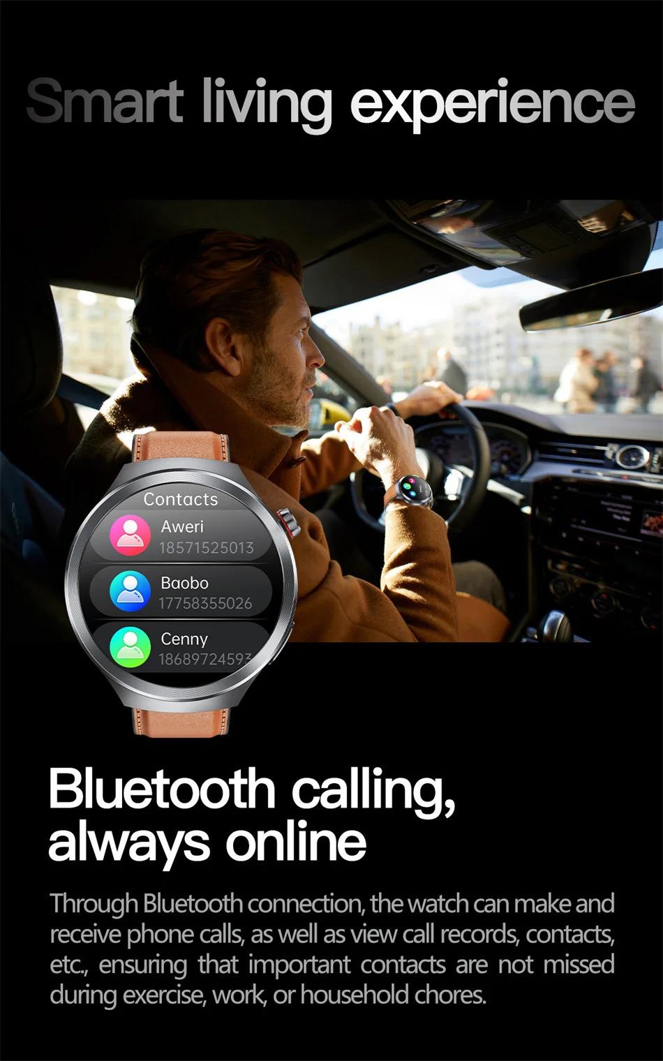 CoolWiz Smart Watch for Body Composition, Blood Pressure, NFC ECG + PPG, Body Temperature, Uric Acid, Lipids, Call Function; Waterproof Smart Watch for Men, suitable for outdoor sports and daily use - gallery