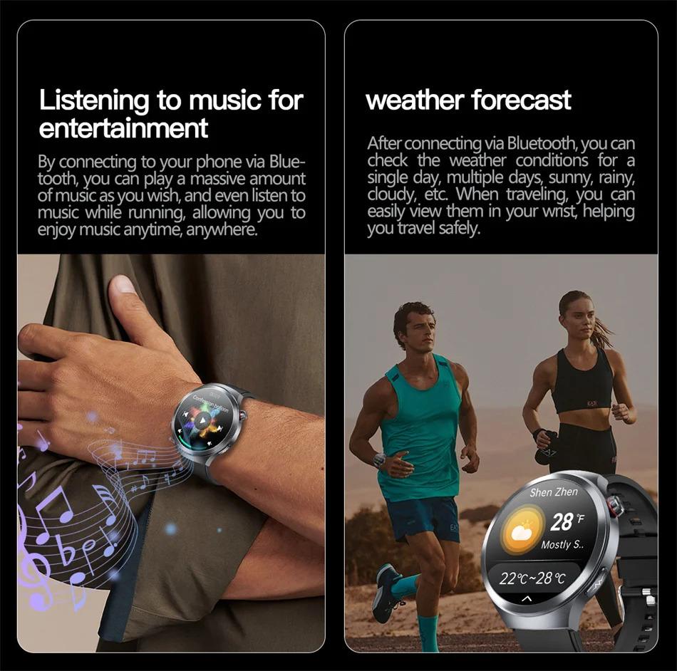 CoolWiz Smart Watch for Body Composition, Blood Pressure, NFC ECG + PPG, Body Temperature, Uric Acid, Lipids, Call Function; Waterproof Smart Watch for Men, suitable for outdoor sports and daily use - gallery
