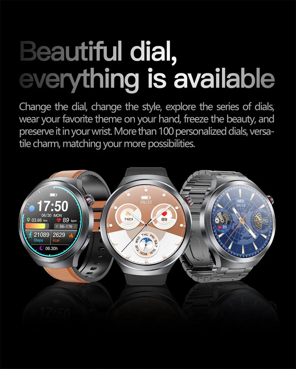 CoolWiz Smart Watch for Body Composition, Blood Pressure, NFC ECG + PPG, Body Temperature, Uric Acid, Lipids, Call Function; Waterproof Smart Watch for Men, suitable for outdoor sports and daily use - gallery