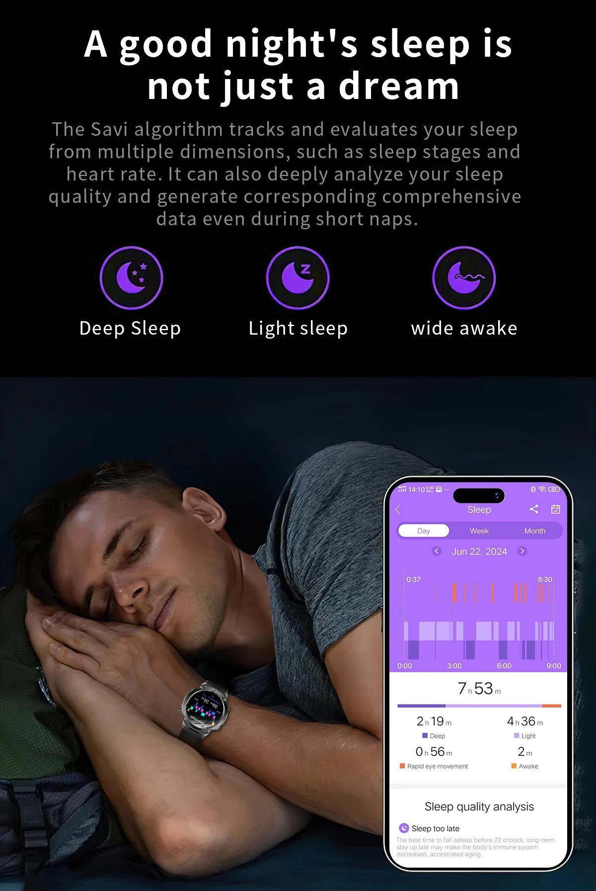 CoolWiz New Outdoor Military Smart Watch for Men with GPS, 3 ATM water resistance, AMOLED sports mode, 730 mAh battery, compass; fitness smartwatch for daily outdoor sports use - gallery