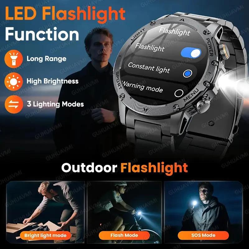 CoolWiz Original T Rex 3 Ultra Military GPS smartwatch with trajectory tracking and compass, 1000 mAh battery, 5 ATM water resistance; smart sports watch for men and women, suitable for outdoor sports and everyday use - gallery