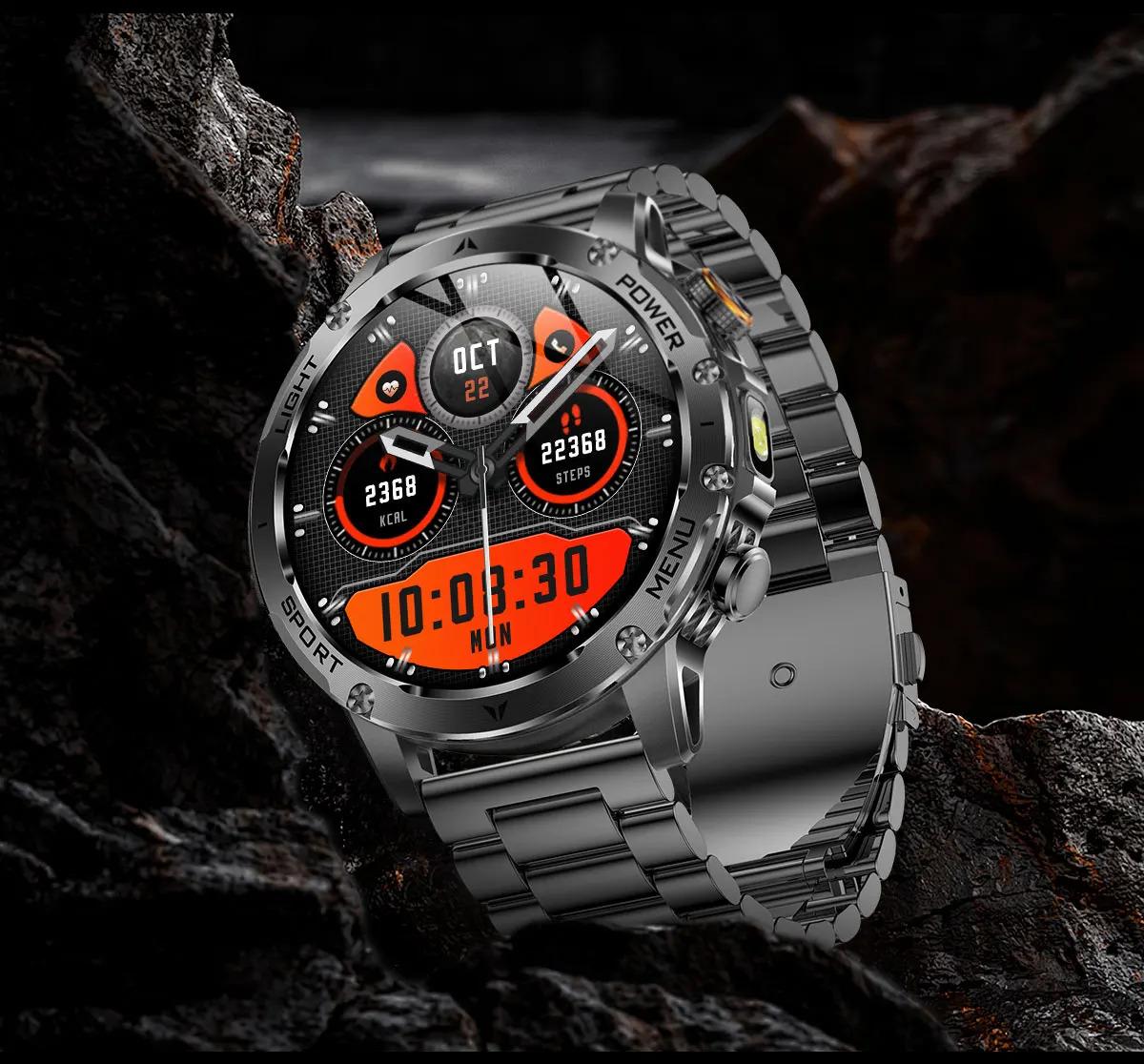 CoolWiz Original T Rex 3 Ultra Military GPS smartwatch with trajectory tracking and compass, 1000 mAh battery, 5 ATM water resistance; smart sports watch for men and women, suitable for outdoor sports and everyday use - gallery