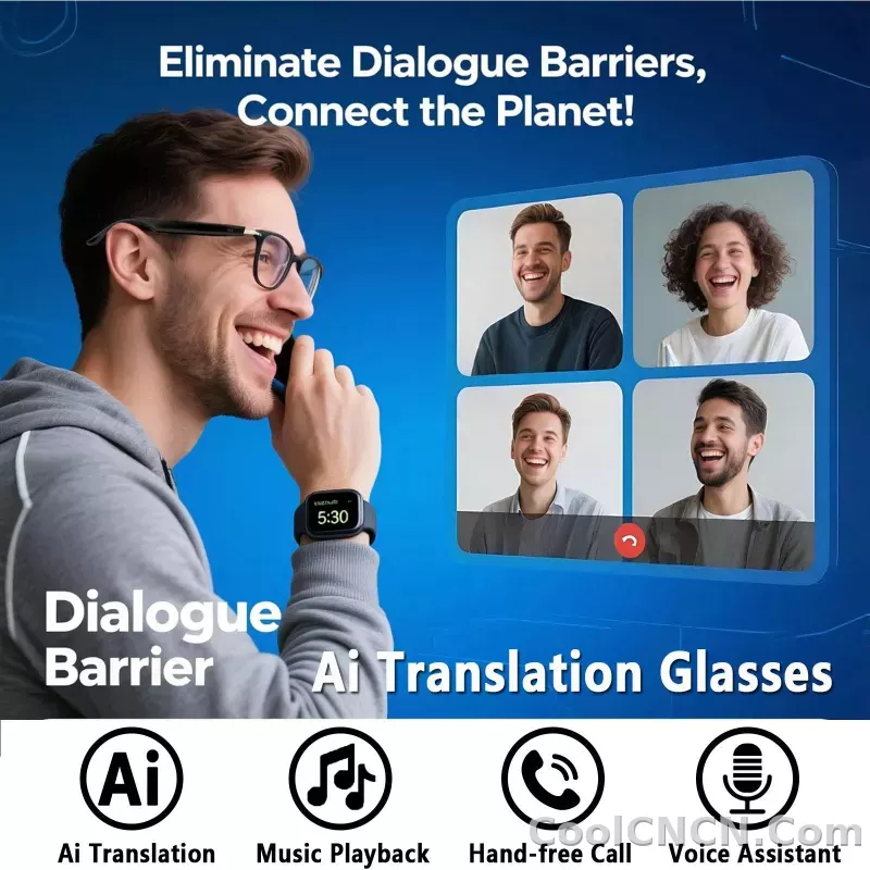 The Heritage Behind Smart Glasses AI smart translation glasses, supporting real-time app translation in 164 languages, photochromic lenses, and flat gray lenses. Wearable Black: A Timeless Story