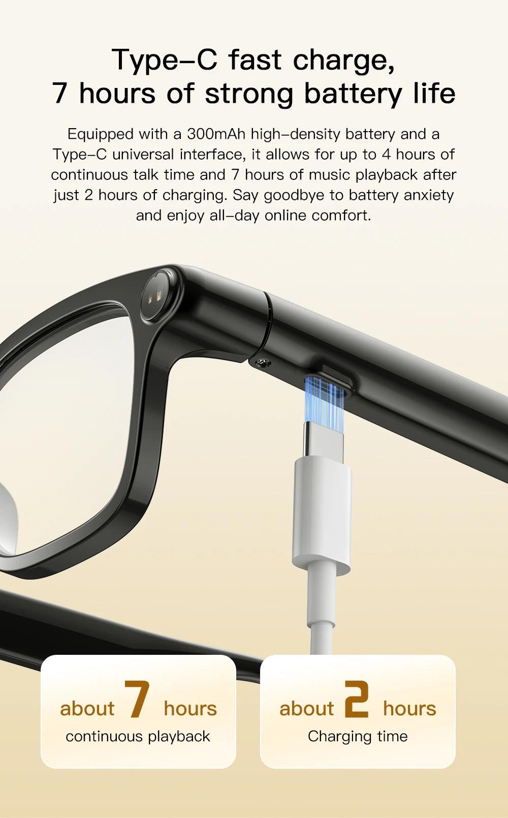 CoolWiz Smart Sports Glasses for Men – New Business Model, 8MP Camera, Anti-Shake, 100+ Language Translations via ChatGPT AI Assistant, POV Video Glasses, AI Glasses for Outdoor Sports and Daily Use - gallery