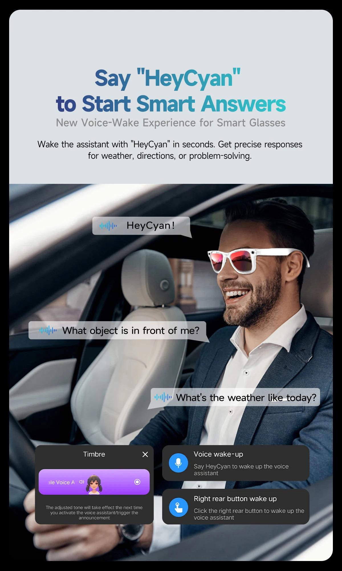 New CoolWiz Smart Glasses (4K Ultra HD) for learning and travel, featuring an 8MP AI camera that captures photos and records video, supports AI transmission and calls—ideal for outdoor sports and everyday use. - gallery