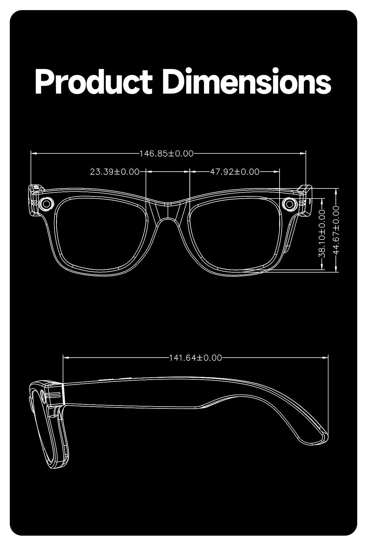 New CoolWiz Smart Glasses (4K Ultra HD) for learning and travel, featuring an 8MP AI camera that captures photos and records video, supports AI transmission and calls—ideal for outdoor sports and everyday use. - gallery