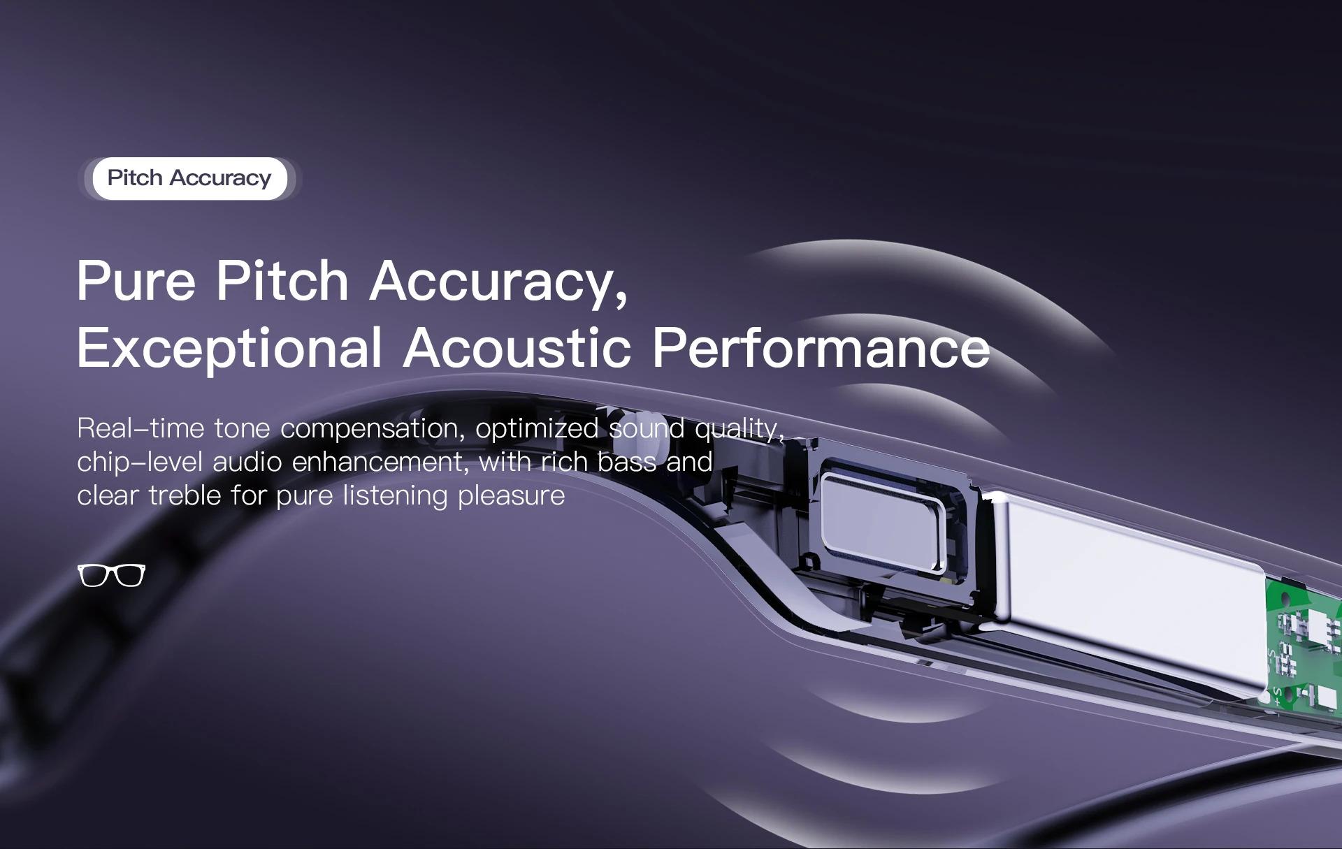 CoolWiz AI Smart Glasses for New Vlog, 1080p HD video recording, ChatGPT call support, Bluetooth calling, 100+ music players, translation features, black glasses for men, suitable for outdoor sports and everyday use - gallery
